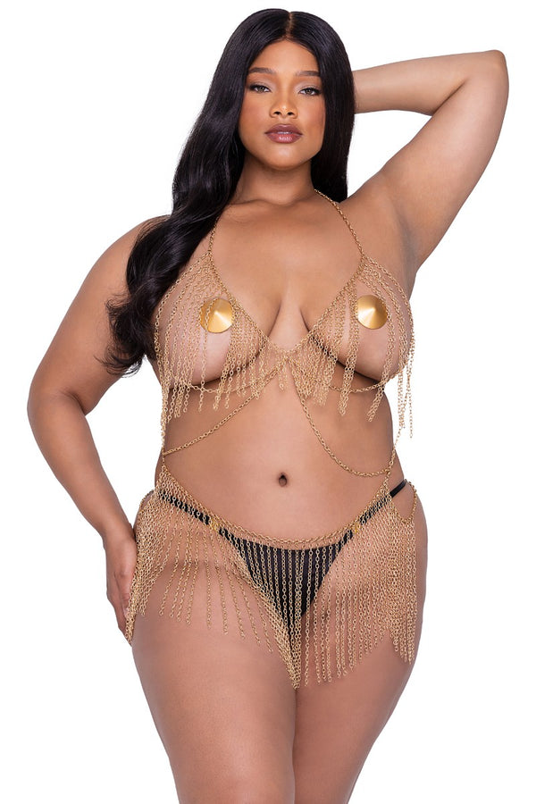 Fringe Fetish Body Chain Plus Size