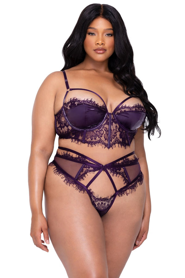 Sugar Plum 2-Piece Bra Set Plus Size