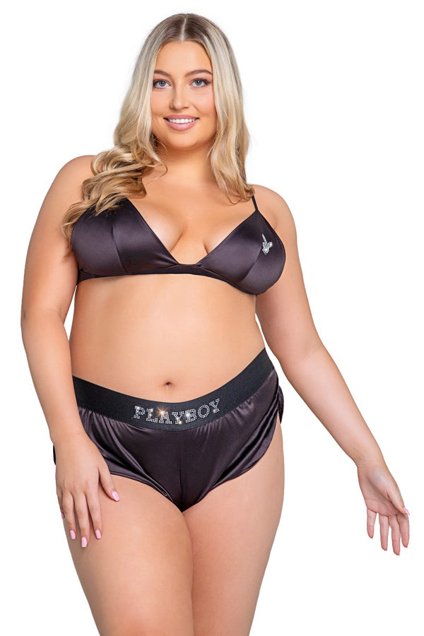 Playboy Sparkling Bunny 2 Piece Set Plus Size