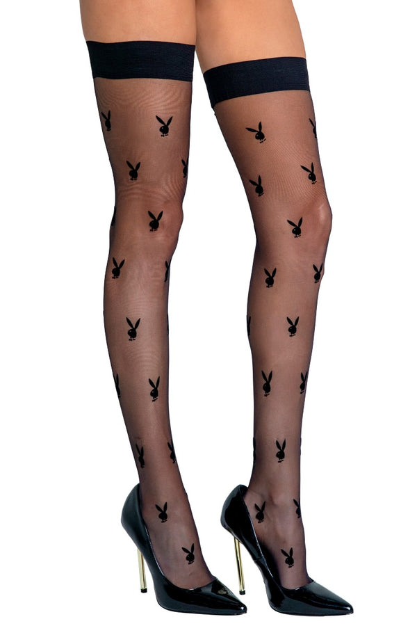 Playboy Bunny Noir Stockings