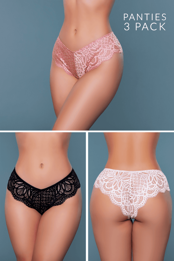 Aurora Lace Brief 3 Pack