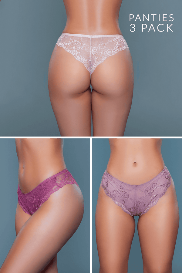 Hadlee Tanga Panties 3 Pack