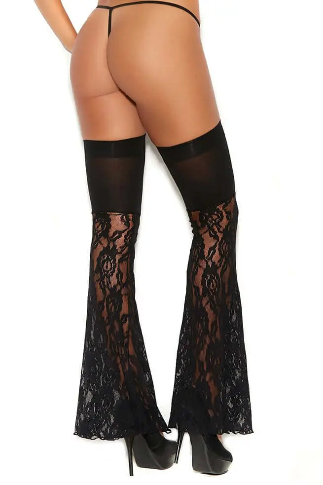 Flared Lace Thigh Highs Elegant Moments - HOOSTLER